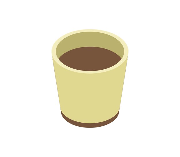 Tazza di cacao isometrica