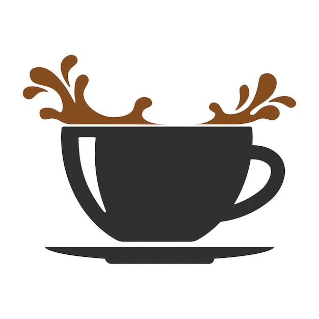 Tazza di caffè con schizzi