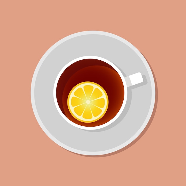 Tazza di tè al limone