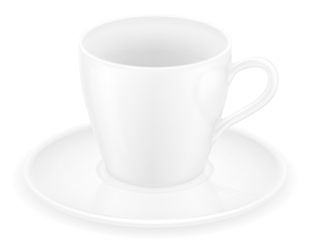 Tazza per caffè e tè su bianco