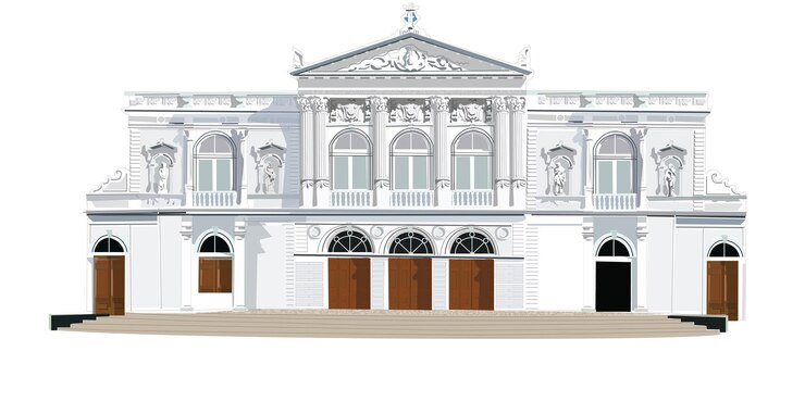 Vettore teatro municipale iquique