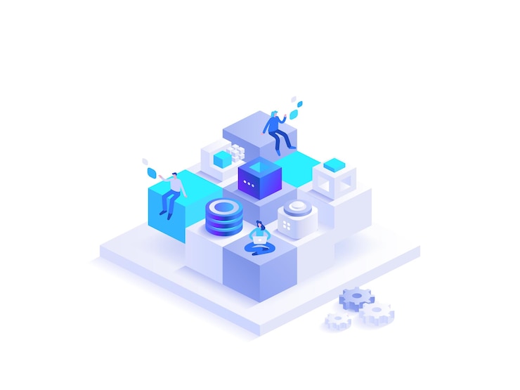 Vettore tech_isometric_concept_8