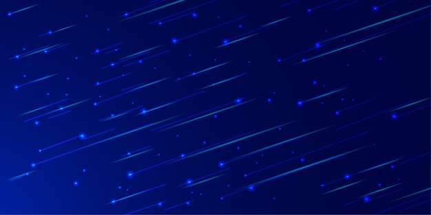 Techno futuristico neon diagonale luminose linee di luce blu con effetto di movimento di velocità su sfondo scuro
