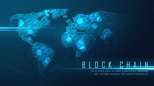 Tecnologia Blockchain con connessione globale