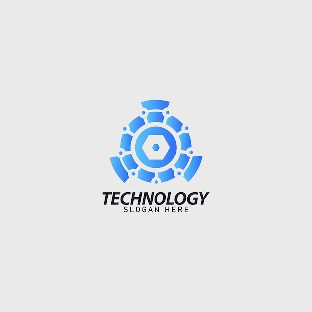 tecnologia business logo semplice idea di design