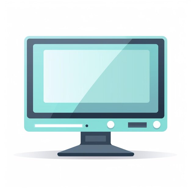 tecnologia informatica schermo PC desktop isolato monitor internet display portatile bu digitale