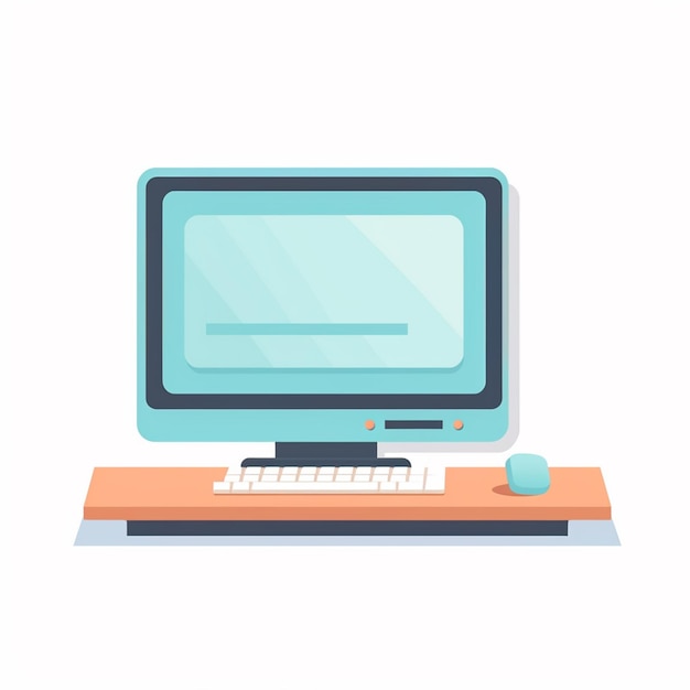 tecnologia informatica schermo PC desktop isolato monitor internet display portatile bu digitale