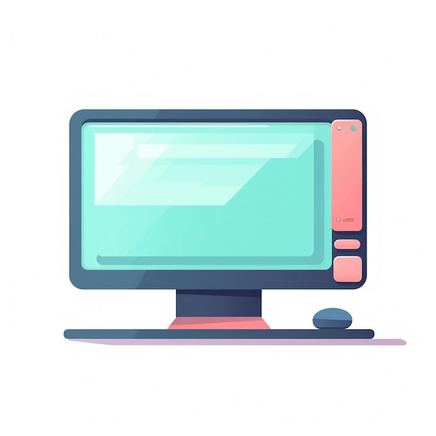 tecnologia informatica schermo PC desktop isolato monitor internet display portatile bu digitale