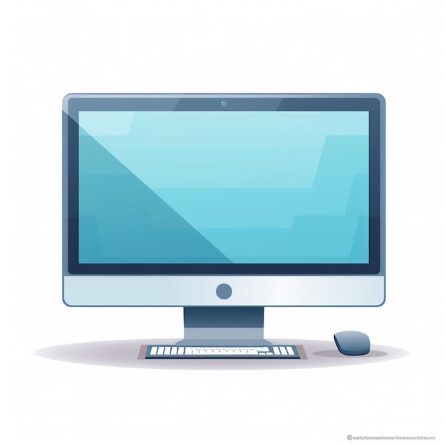 tecnologia informatica schermo PC desktop isolato monitor internet display portatile bu digitale