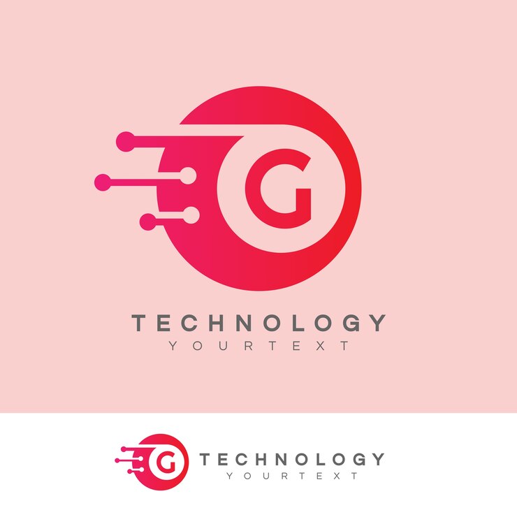 Vettore tecnologia iniziale lettera g logo design