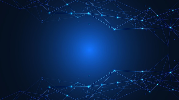 Tecnologia Internet di connessione di rete globale e concetto di comunicazione digitale