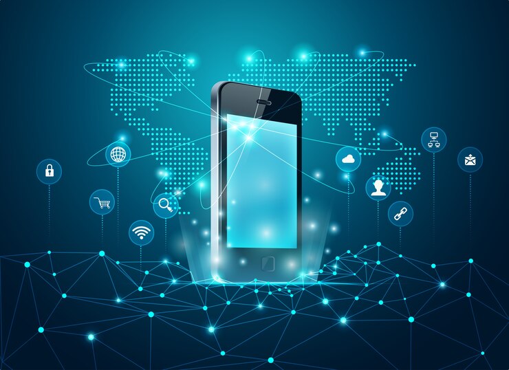 Vettore tecnologia mobile