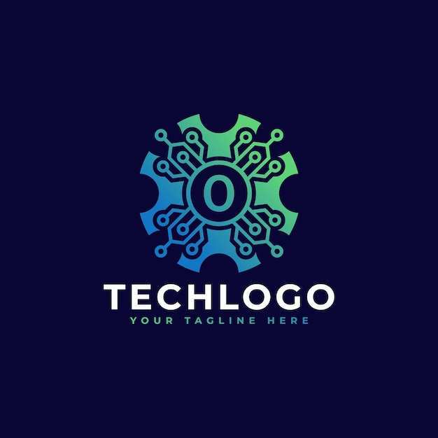 Tecnologia numero 0 Logo Design Template Element