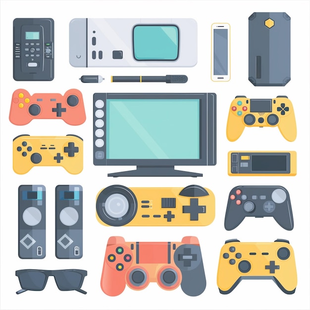 tecnologia vettoriale dispositivo illustrazione gadget digital set moderno mobile design icona piatta