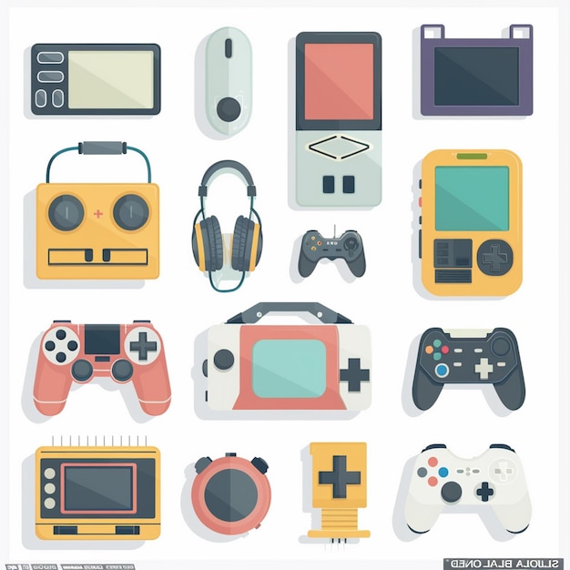 tecnologia vettoriale dispositivo illustrazione gadget digital set moderno mobile design icona piatta