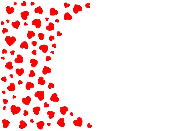 tela a cuore con sfondo bianco per copiare lo spazio