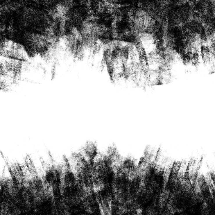 Vettore tela vettoriale bianca con tratti astratti grunge di vernice nera