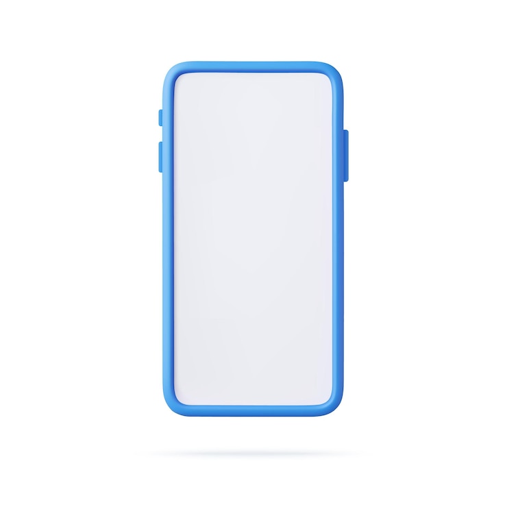 Vettore telefono 3d con notifica bell