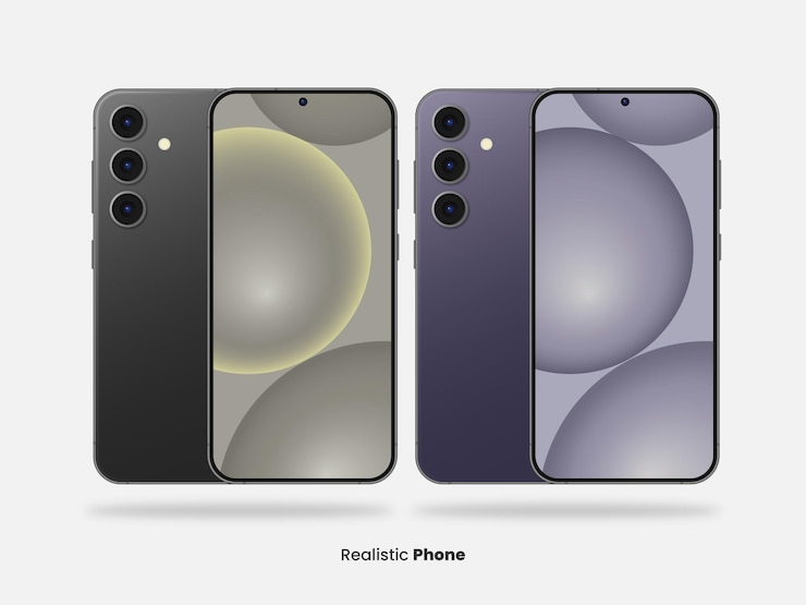 Vettore telefono realistico s24
