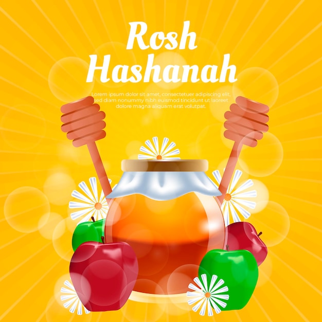 Tema realistico di shana tova