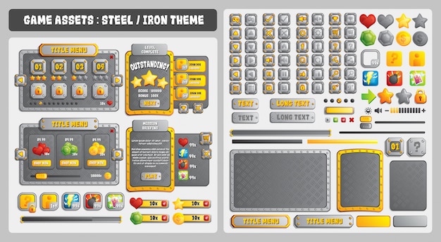 Temi Steel Game Assets