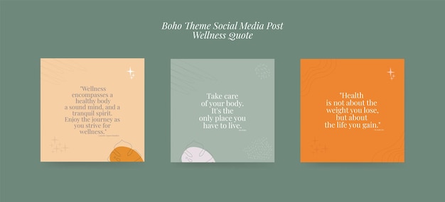 Templati Instagram per Wellness Coach e Terapista Wellness Coach Instagram Impulsione dell'impegno
