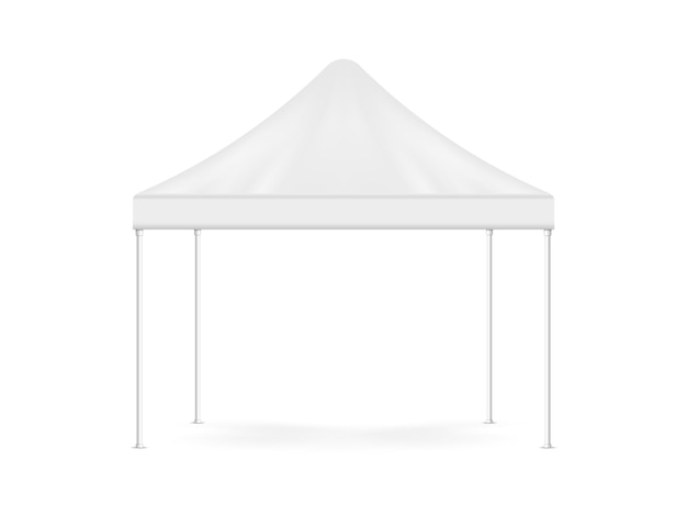 tenda a baldacchino vettore mockup mostra all'aperto mostra padiglione display tenda mock up