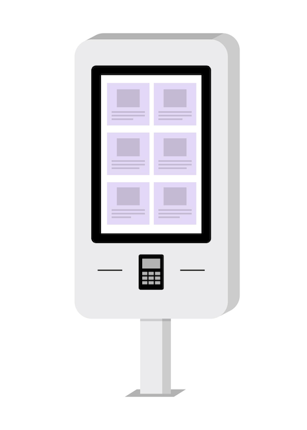 Terminale elettronico di pagamento e informazioni con touch screen Terminale ATM Selfservice