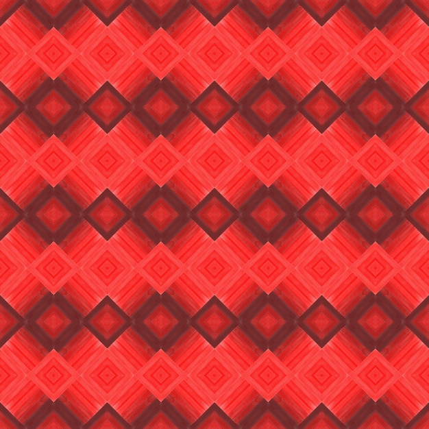 Tessuto di fondo senza cuciture di forma geometrica rossa del tessuto dell'illustrazione di arte dell'ornamento etnico