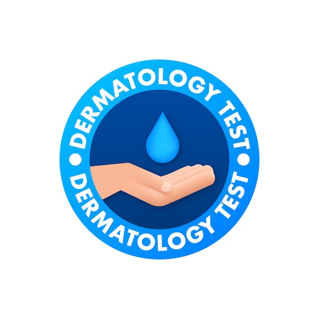 Test dermatologico ottimo design per qualsiasi scopo Illustrazione vettoriale