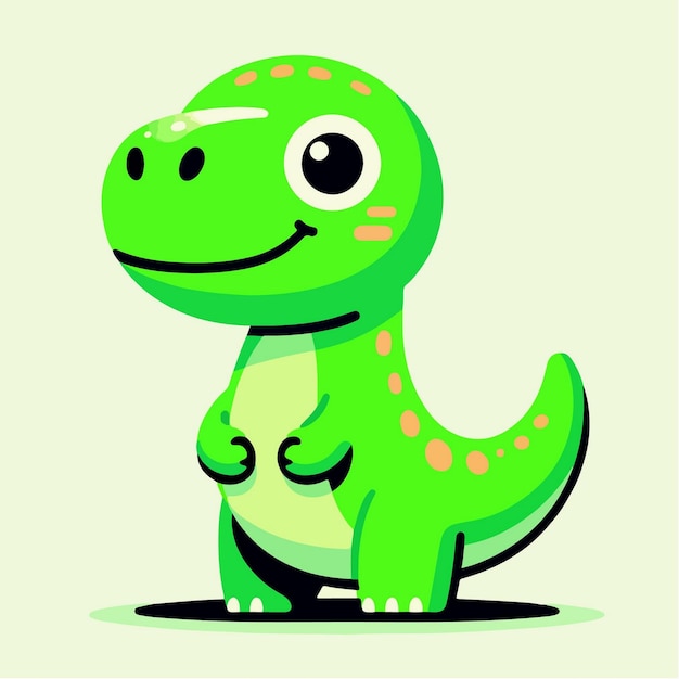 Testa di dino in stile cartone animato