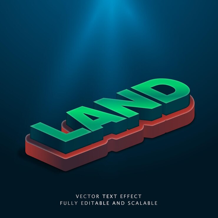 Vettore testo 3d