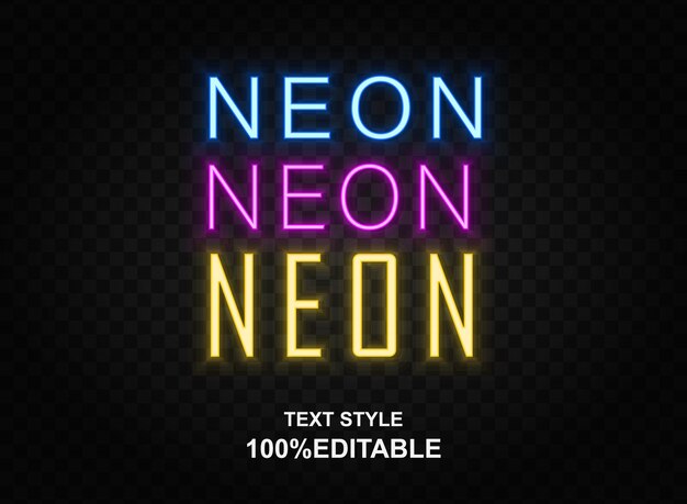 Testo al neon.