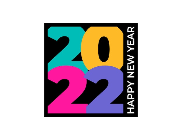 Testo astratto felice anno nuovo 2022