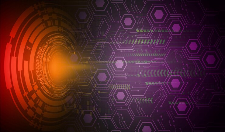 Vettore testo cyber circuito futuro concetto di tecnologia background
