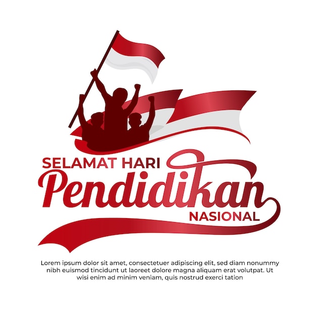 Testo di saluto di selamat hari pendidikan nasional