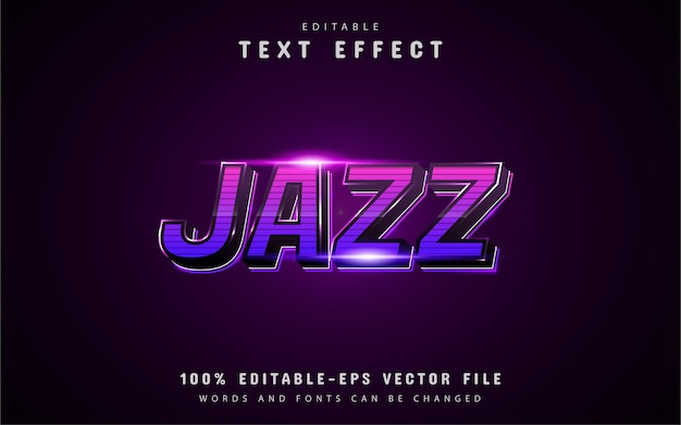 Testo jazz - effetto di testo sfumato viola