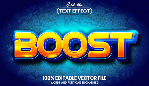 Testo potenziato, effetto testo modificabile in stile carattere