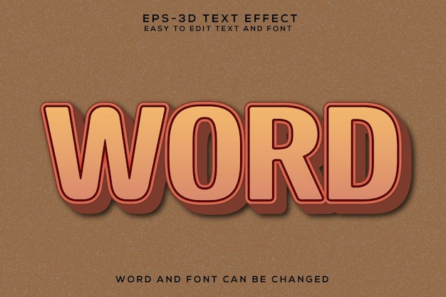 Testo Word 3D