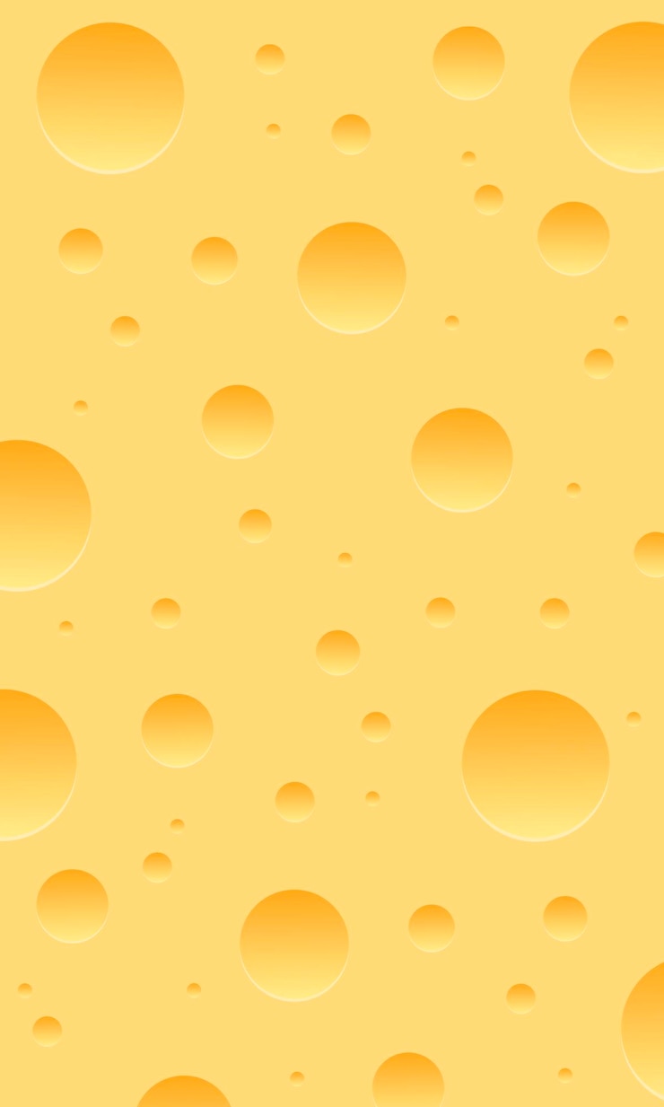 Vettore testura di sfondo vettoriale senza cuciture del modello di formaggio