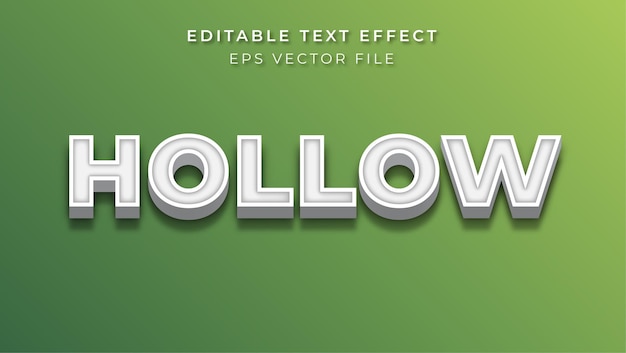Texteffect HOLLOW