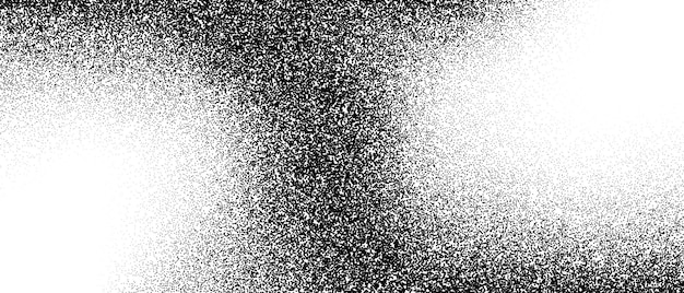 Texture a gradiente a punti bianchi e neri Grunge con sfondo rumoroso punteggiato sabbia schizzinata ha