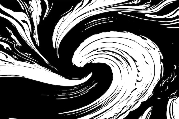 Texture astratte nere monocromatiche su superficie bianca per sfondi minimalisti