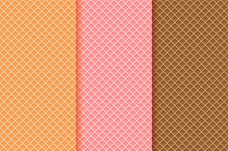 Vettore texture di cono di cialda gelato