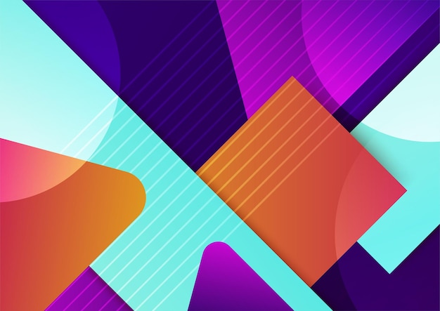 Texture di sfondo con motivo geometrico fluido e trendy astratto per il design della copertina del poster Modello banner con gradiente di colore minimo Forma d'onda vettoriale moderna per brochure