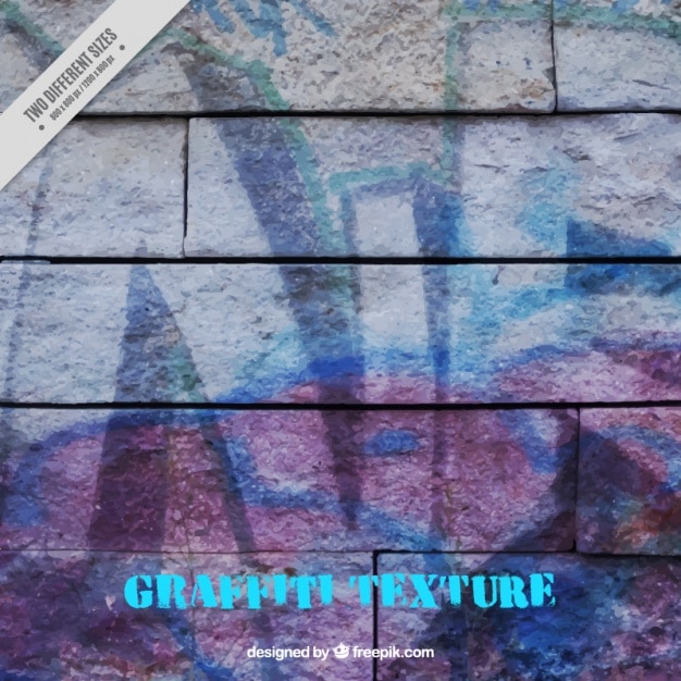 Texture di un muro dipinto con graffiti