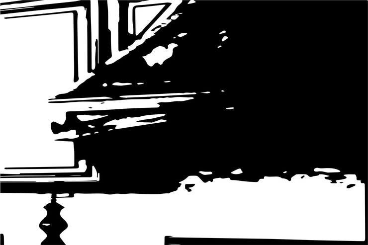 Vettore texture monocromatica astratta sfondo texture bianco e nero con macchie o macchie nere