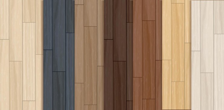 Vettore texture realistiche del pavimento in mattoni superficie in legno marrone con forme rettangolari modello di pavimentazione vettoriale