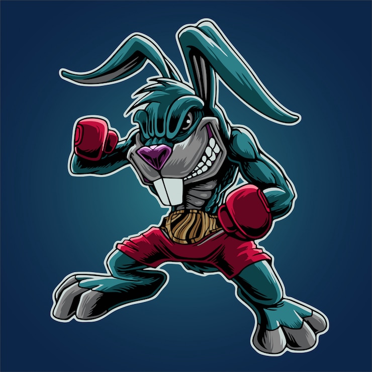 Vettore the bunny boxing