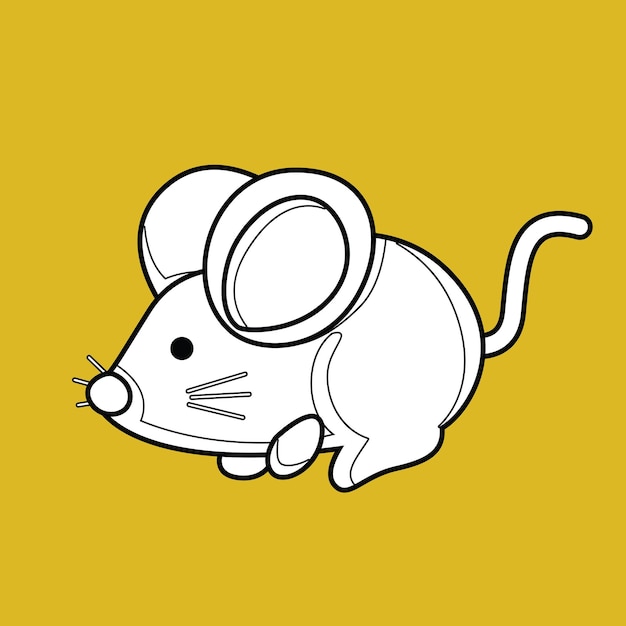 Timbro digitale animale topo topo carino